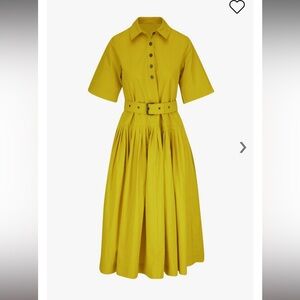 CO new chartreuse dress